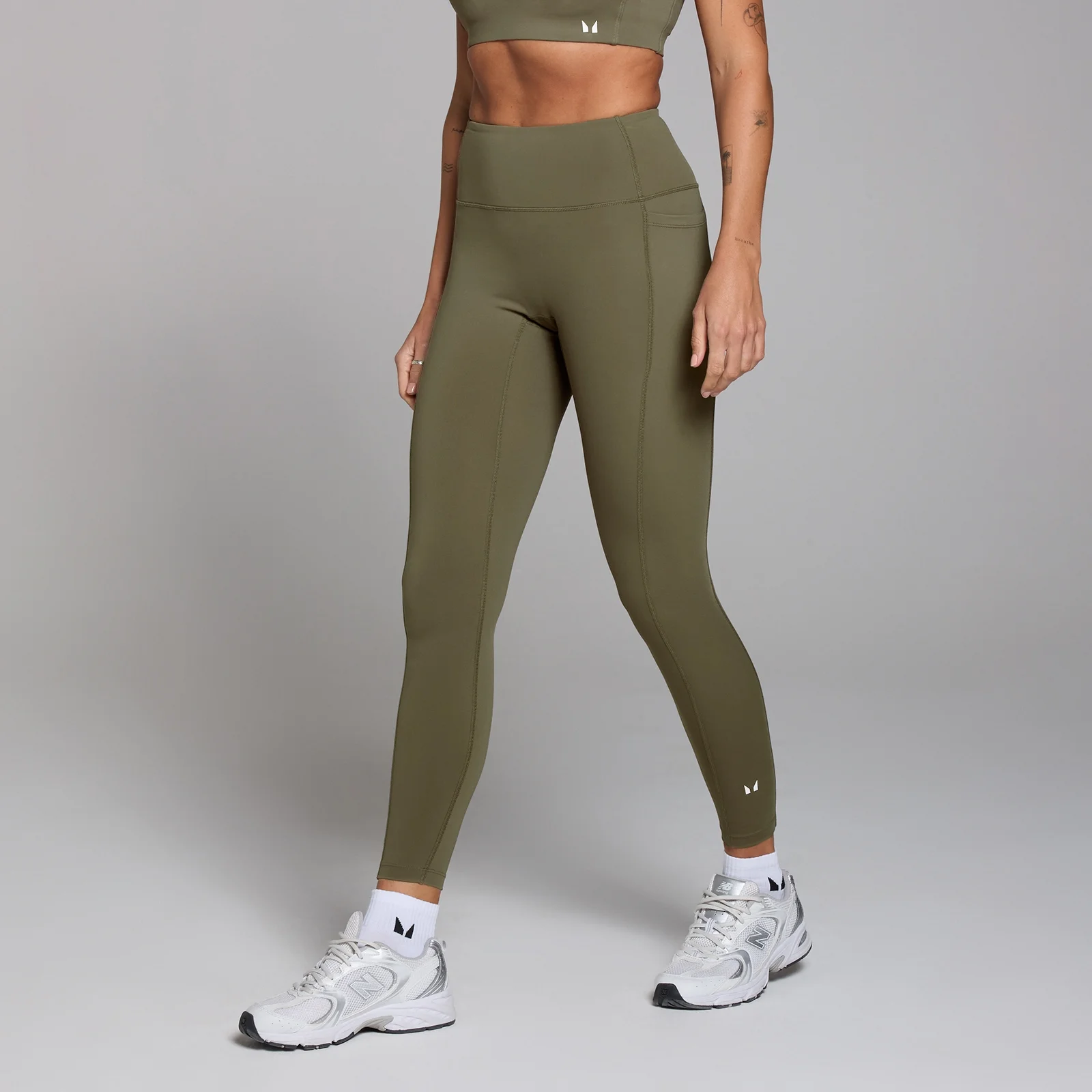 MP Active Pocket Leggings til kvinder – Khaki - XXL Billede 1