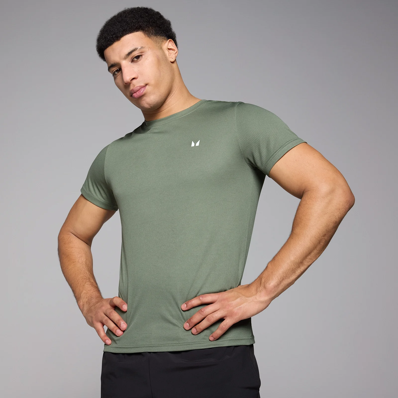 MP Grid Training T-Shirt til mænd – Light Khaki - XS Billede 1