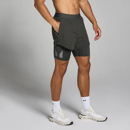 MP Tempo 2 in 1 Shorts til mænd – Night Grey