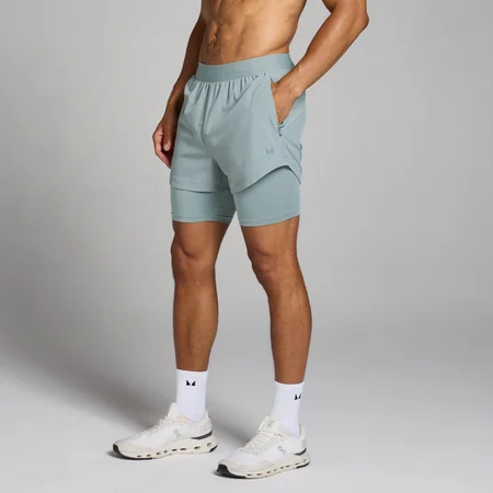 MP Tempo 2 in 1 Shorts til mænd – Bly