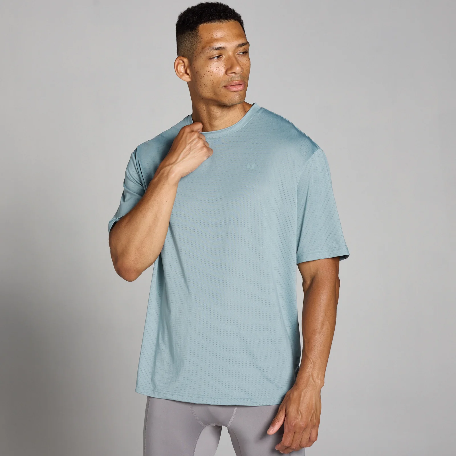 MP Tempo Oversized Mesh Training T-Shirt til mænd – Lead - XXL Billede 1