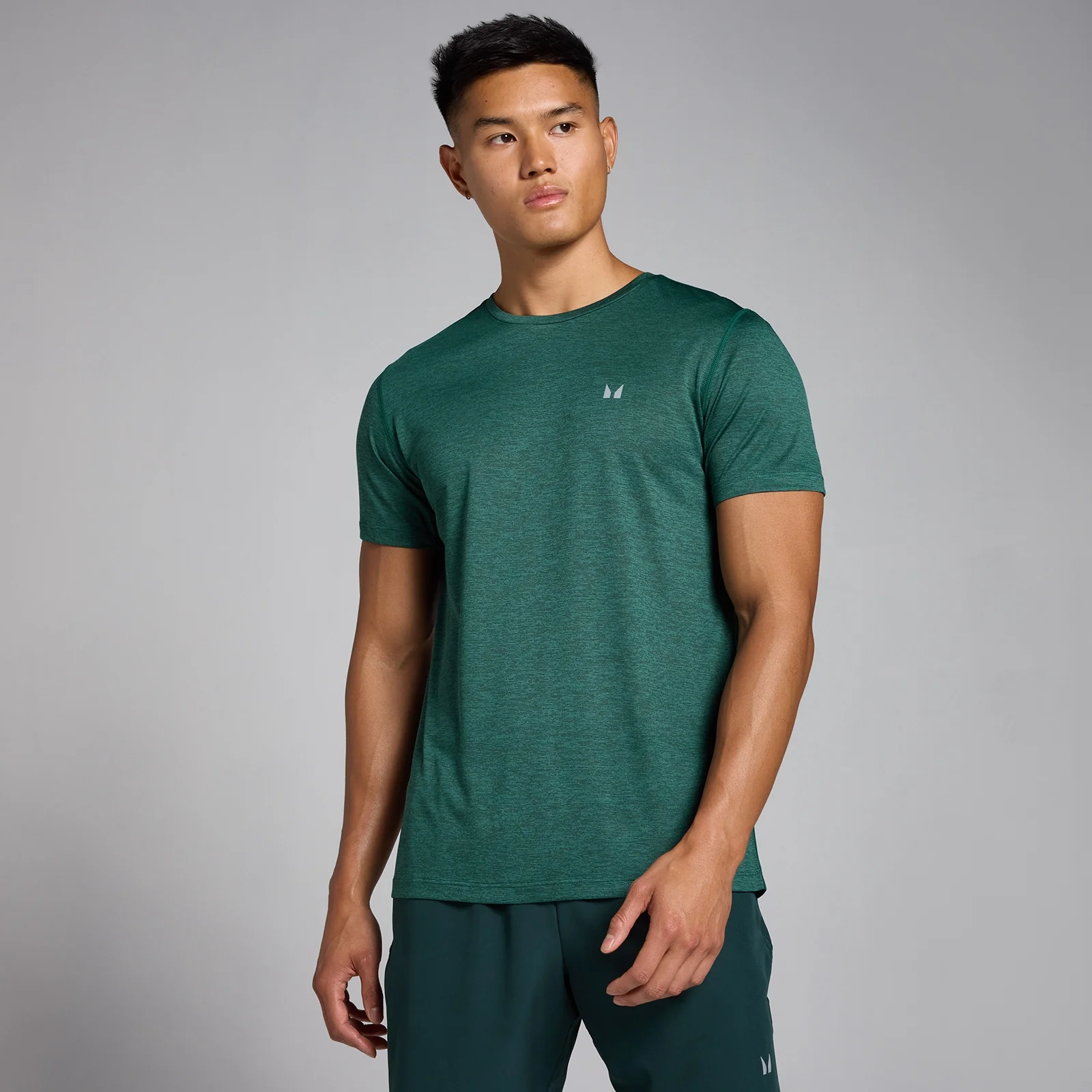 MP Tempo Marl T-Shirt til mænd − Deep Green - S Billede 1