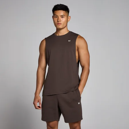 MP Rest Day Drop Armhole Tank til mænd – Chocolate