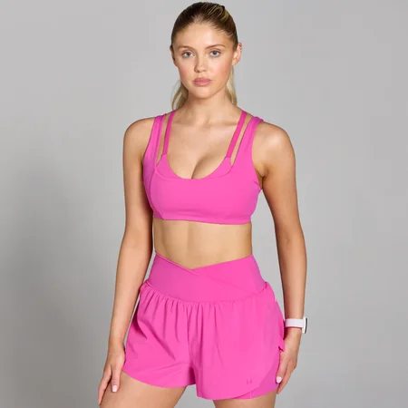 MP Tempo Double Layer Sports Bra til kvinder – Violet Pink