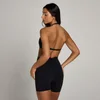 MP Tempo Halterneck Open Back Sports Bra til kvinder – Sort
