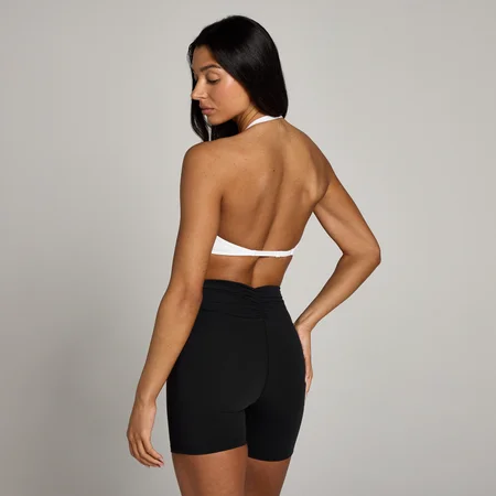 MP Tempo Halterneck Open Back Sports Bra til kvinder – Hvid
