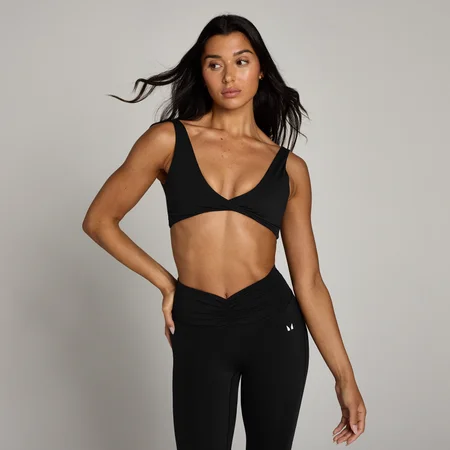 MP Tempo Twist Front Sports Bra til kvinder – Sort