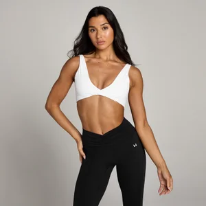 MP Tempo Twist Front Sports Bra til kvinder – Hvid - Size XS