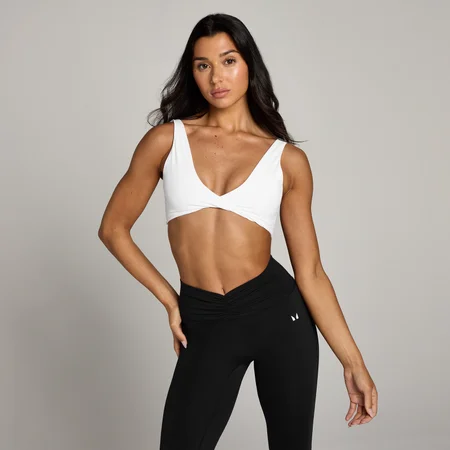 MP Tempo Twist Front Sports Bra til kvinder – Hvid
