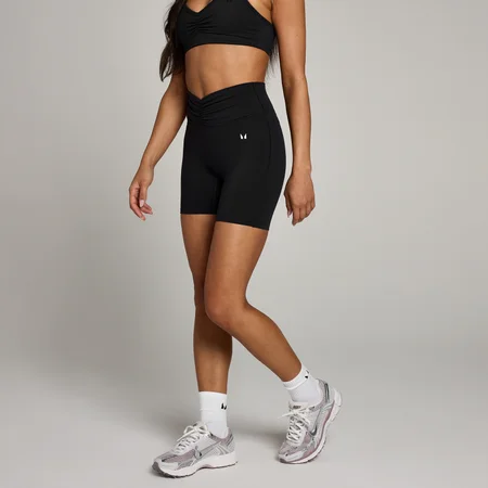 MP Tempo Ruched Front Shorts til kvinder – Sort