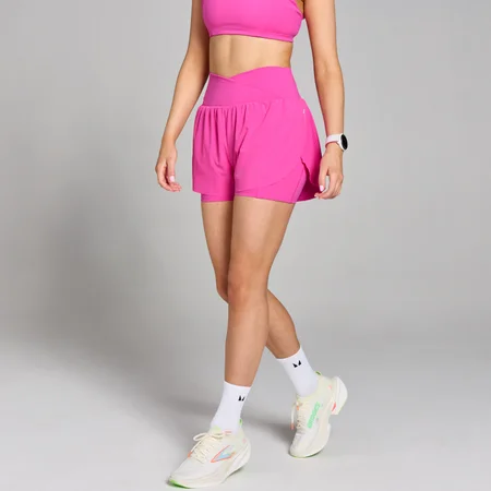 MP Velocity Pleated Running Short til kvinder – Violet Pink