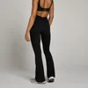 MP Tempo Ruched Front Flared Leggings til kvinder – Sort