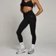 MP Tempo Ruched Front Leggings til kvinder — Sort