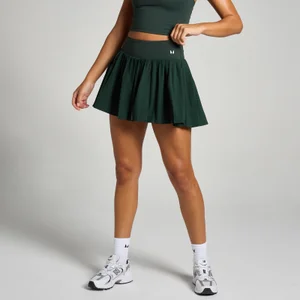 MP Tempo Pleated Skort til kvinder – Dark Emerald - Size S