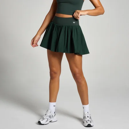 MP Tempo Pleated Skort til kvinder – Dark Emerald
