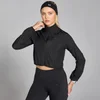 MP Velocity Slim Fit Cropped Windbreaker til kvinder – Sort