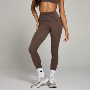 MP Studio Fold Over Legging til kvinder – Chokolade - Size XS