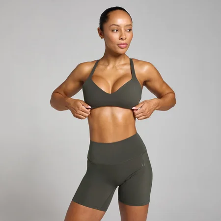 MP Tempo Twist Back Sports Bra til kvinder – Night Grey