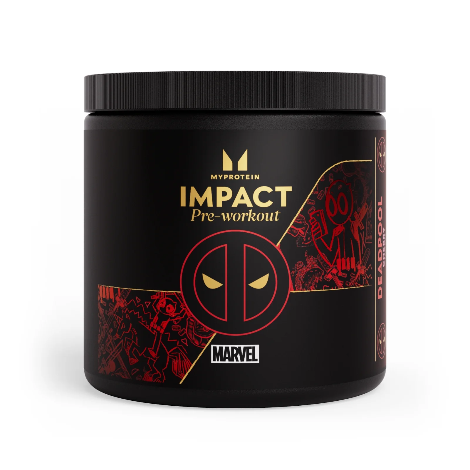 Pre-Workout Blanding - 440g - 40servings - Deadpool - Cherry Billede 1