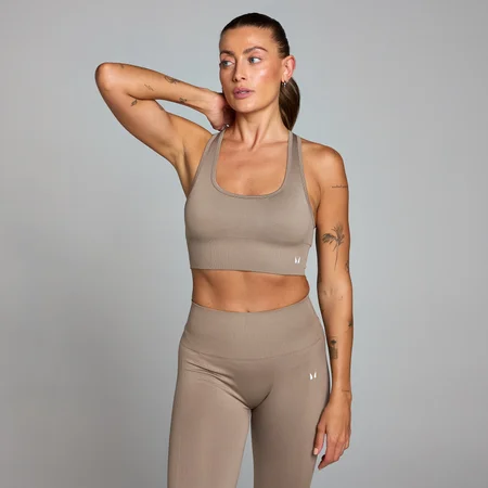 MP Shape Seamless Sports Bra til kvinder – Light Taupe