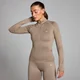MP Shape Seamless Zip Through Jacket til kvinder – Light Taupe