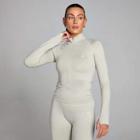 MP Shape Seamless Zip Through Jacket til kvinder – Ash