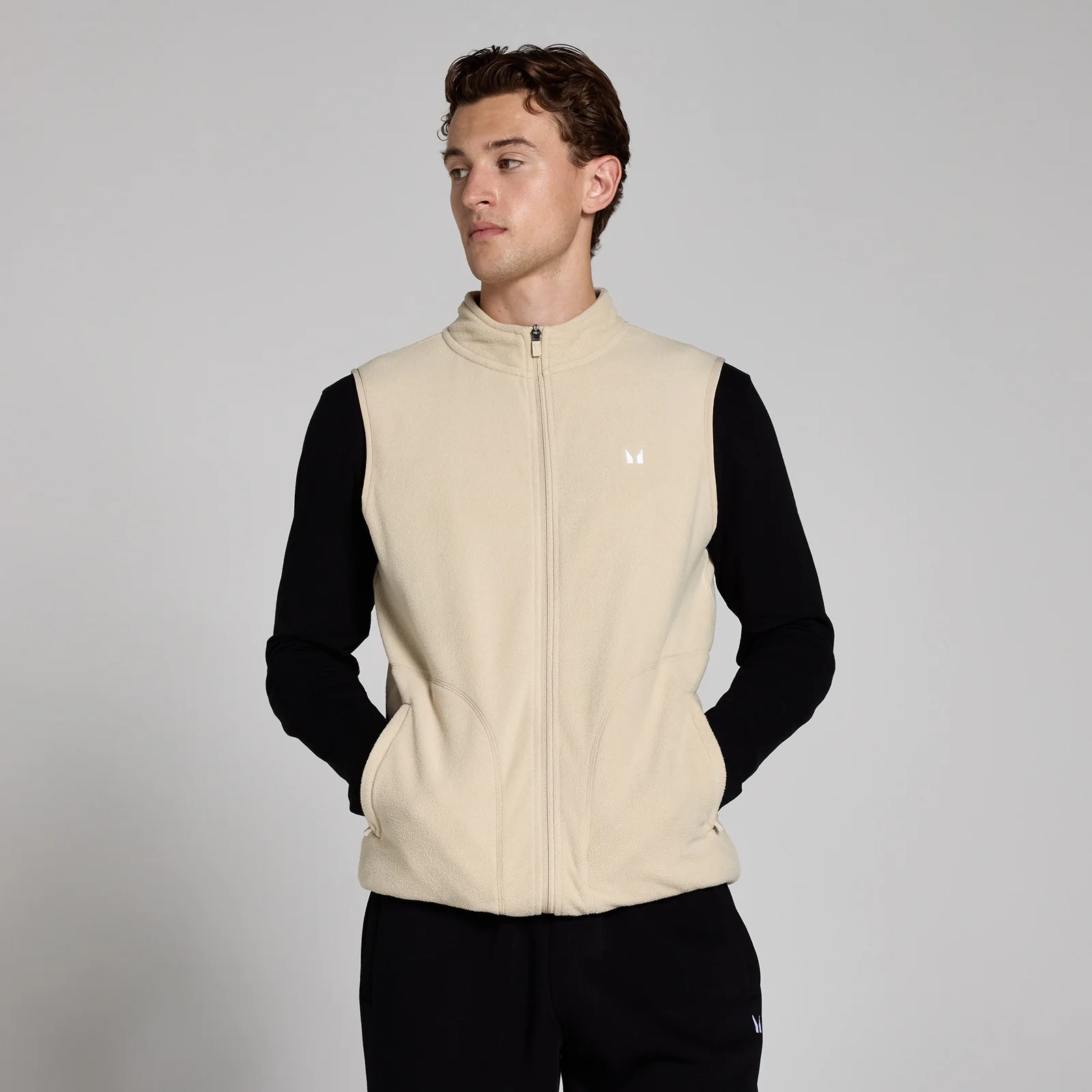 MP Gilet Fleece til mænd – Oat - S Billede 1