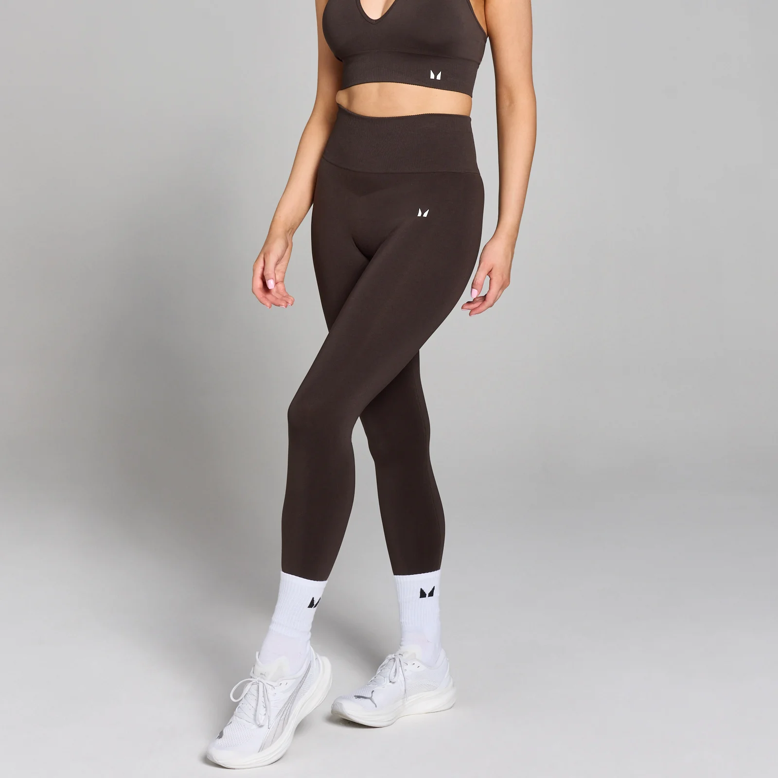 MP Tempo Seamless Scrunch Leggings til kvinder – Chokolade - S Billede 1