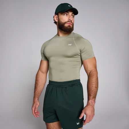 MP Training Short Sleeve Baselayer til mænd – Deep Sage