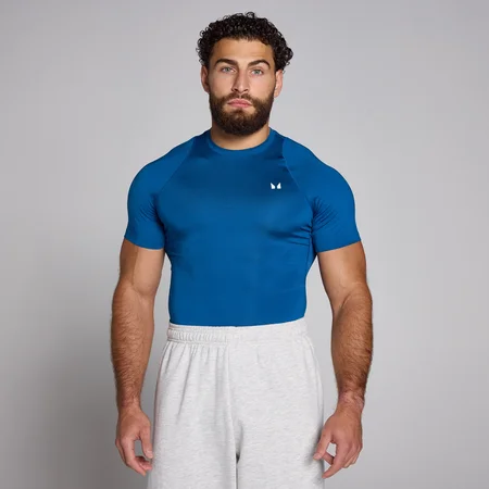 MP Training Short Sleeve Baselayer til mænd – True Blue