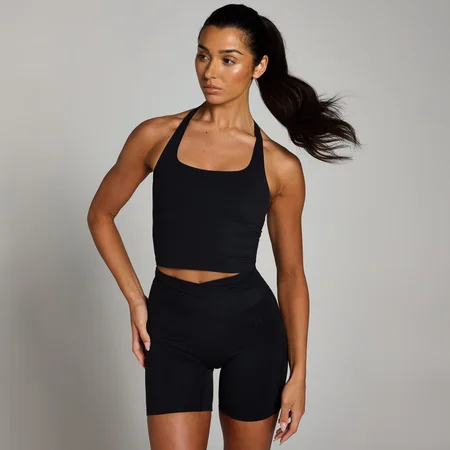 MP Tempo Strappy Racerback Vest til kvinder – Sort