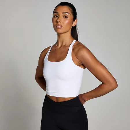 MP Tempo Strappy Racerback Vest til kvinder – Hvid