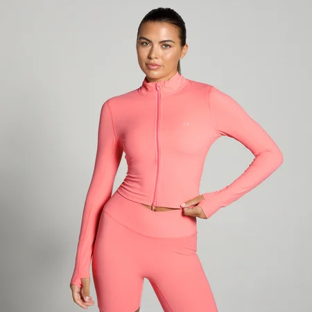 MP Tempo Cropped Jacket til kvinder – Coral Pink