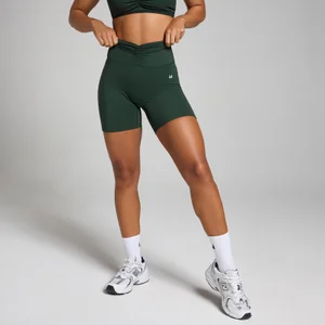 MP Tempo Ruched Front Shorts til kvinder – Dark Emerald - Size XS