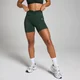 MP Tempo Ruched Front Shorts til kvinder – Dark Emerald