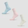 MP Unisex Crew Socks (pakke med tre) − Bomuld/Baby Pink/Baby Blue