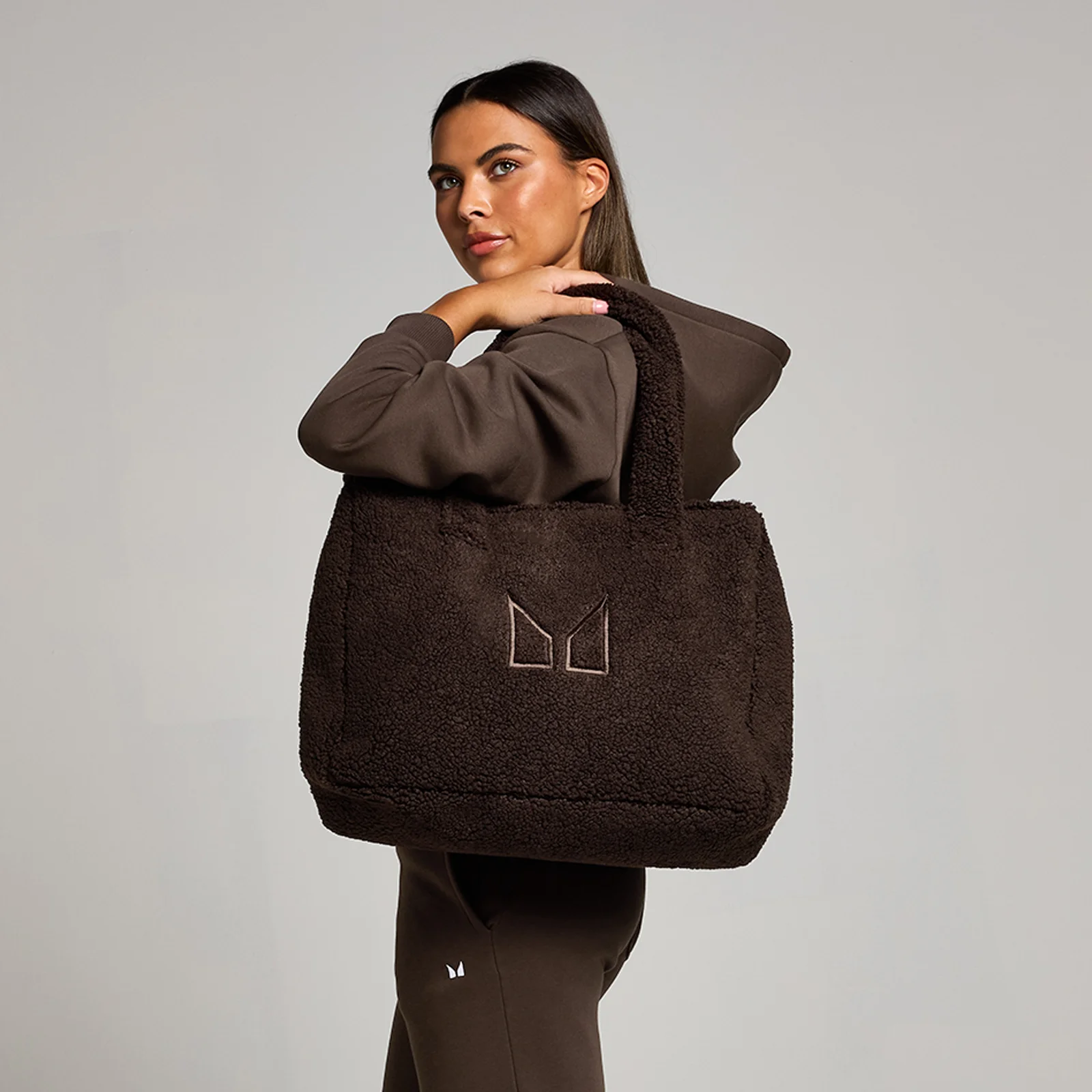 MP Borg Padded Tote − chokolade Billede 1