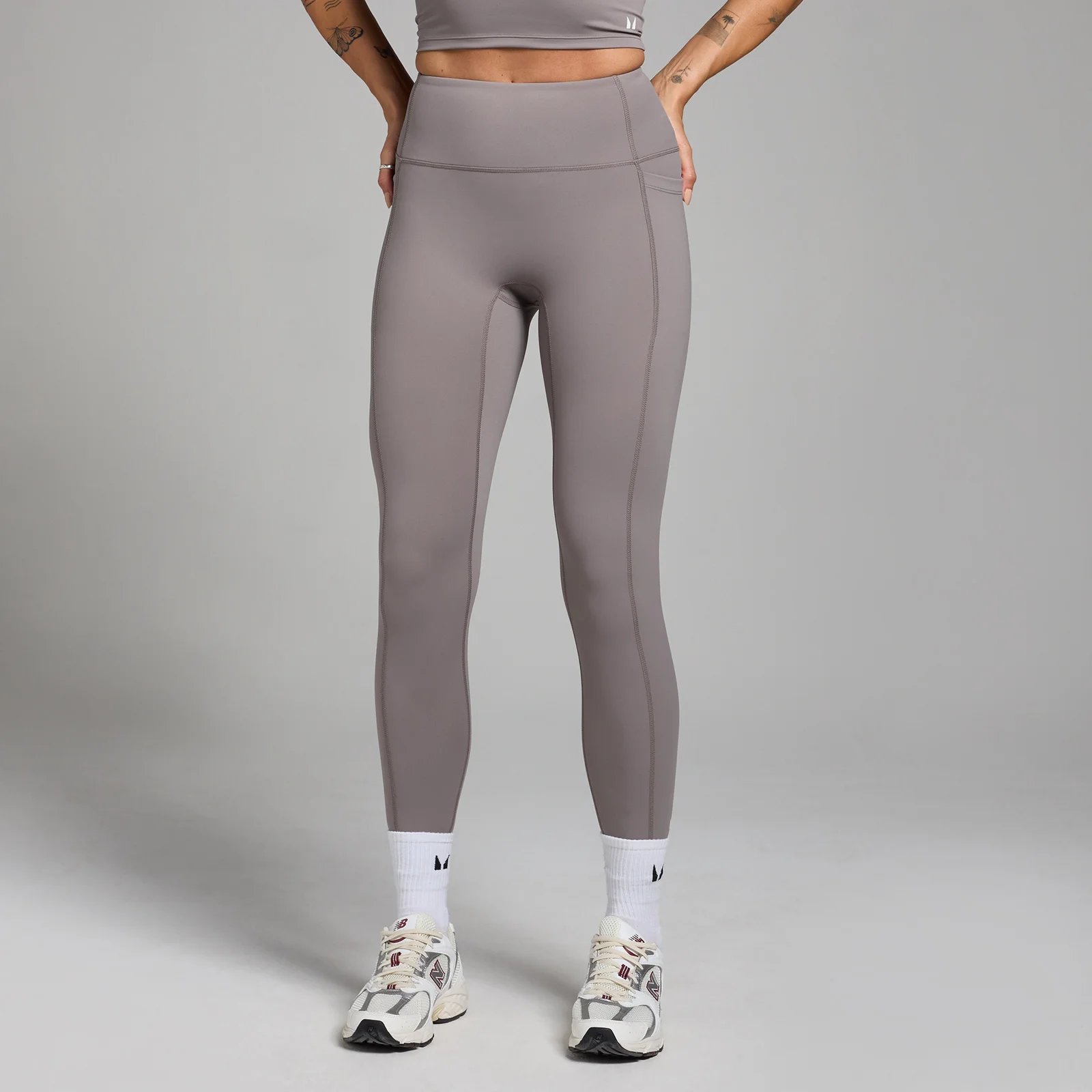 MP Active Pocket Leggings til kvinder – Cool Grey - XS Billede 1