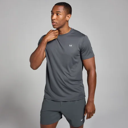 MP Active Grid Training T-Shirt til mænd – Mørkegrå