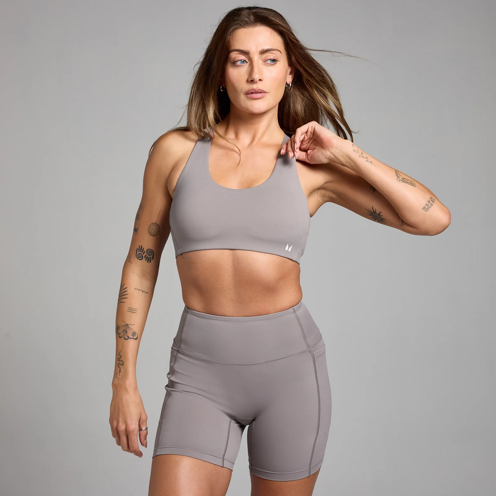 MP Active Cross Back Adjustable Bra til kvinder – Cool Grey - XS Billede 1