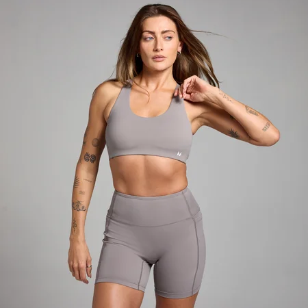 MP Active Cross Back Adjustable Bra til kvinder – Cool Grey
