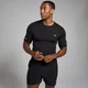 MP Active Seamless Printed T-shirt til mænd − Sort