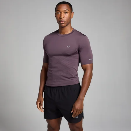 MP Active Seamless Printed T-shirt til mænd − Deep Purple