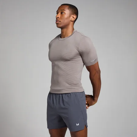 MP Active Seamless Printed T-shirt til mænd − Cool Grey