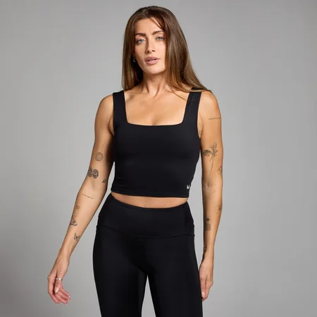 MP Active Square Neck Vest til kvinder – Sort