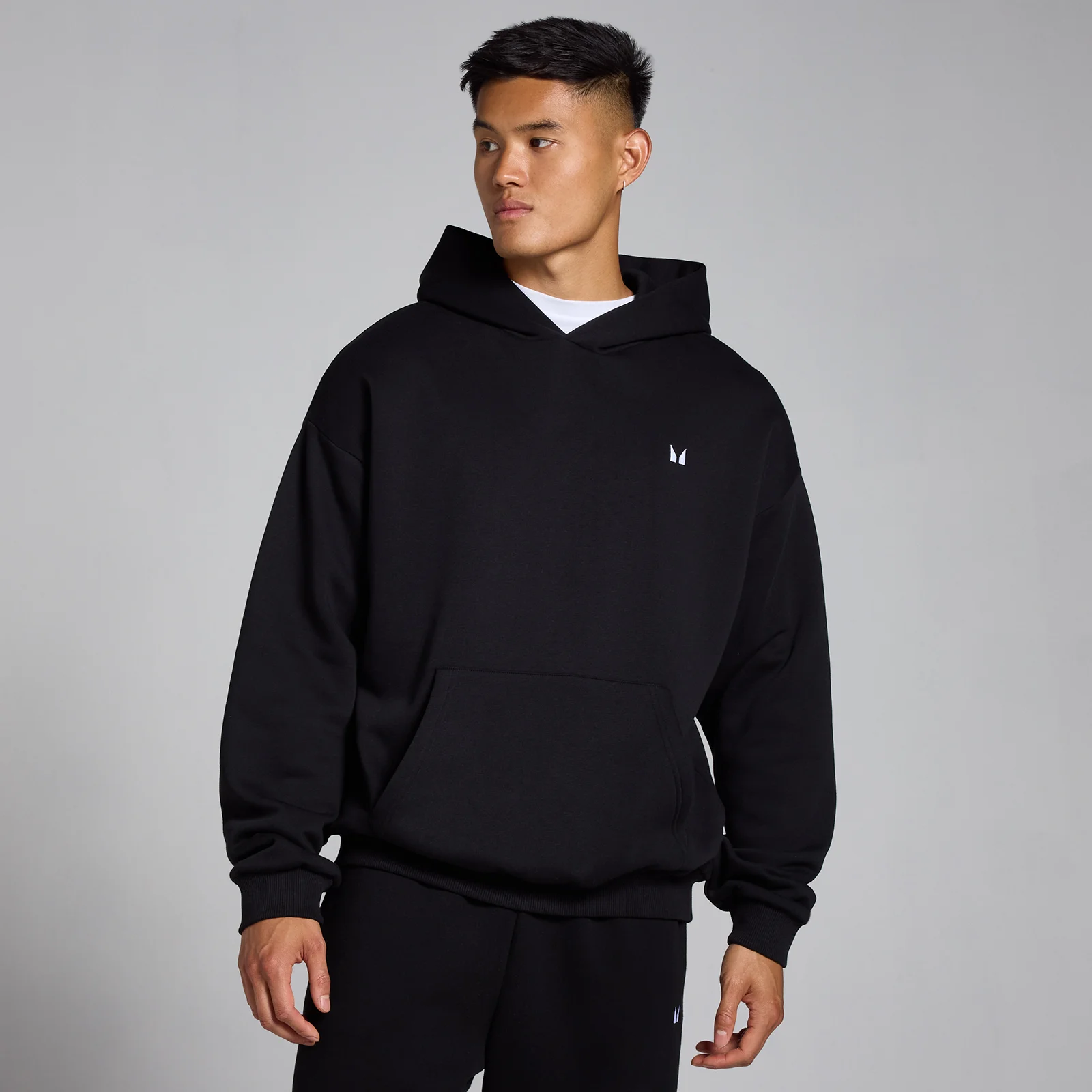 MP Rest Day Oversized Hoodie til mænd – Sort - M Billede 1