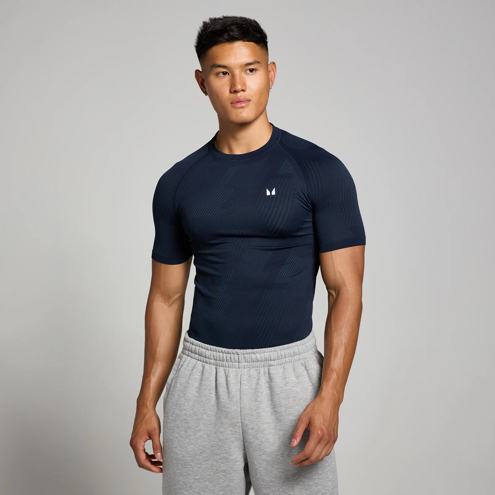 MP Tempo Pillar Graphic Seamless T-shirt til mænd – Navy - XL Billede 1