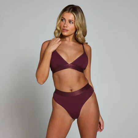 MP V-neck Bralette til kvinder − Deep Berry