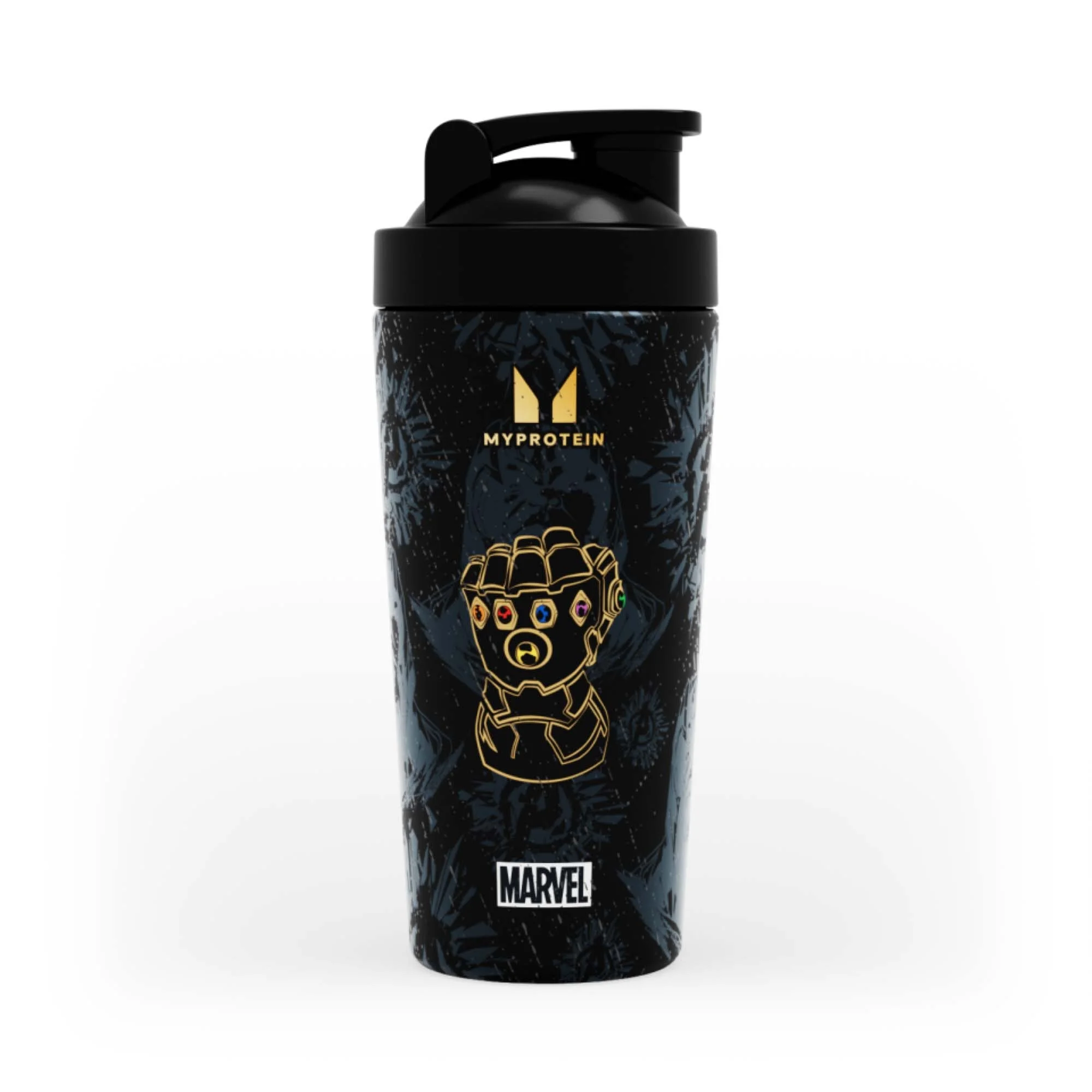 Myprotein Thanos Recycled Metal Shaker – Sort Billede 1