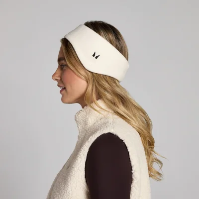 MP Fleece Ear Warmers − Soft Cream Billede 6